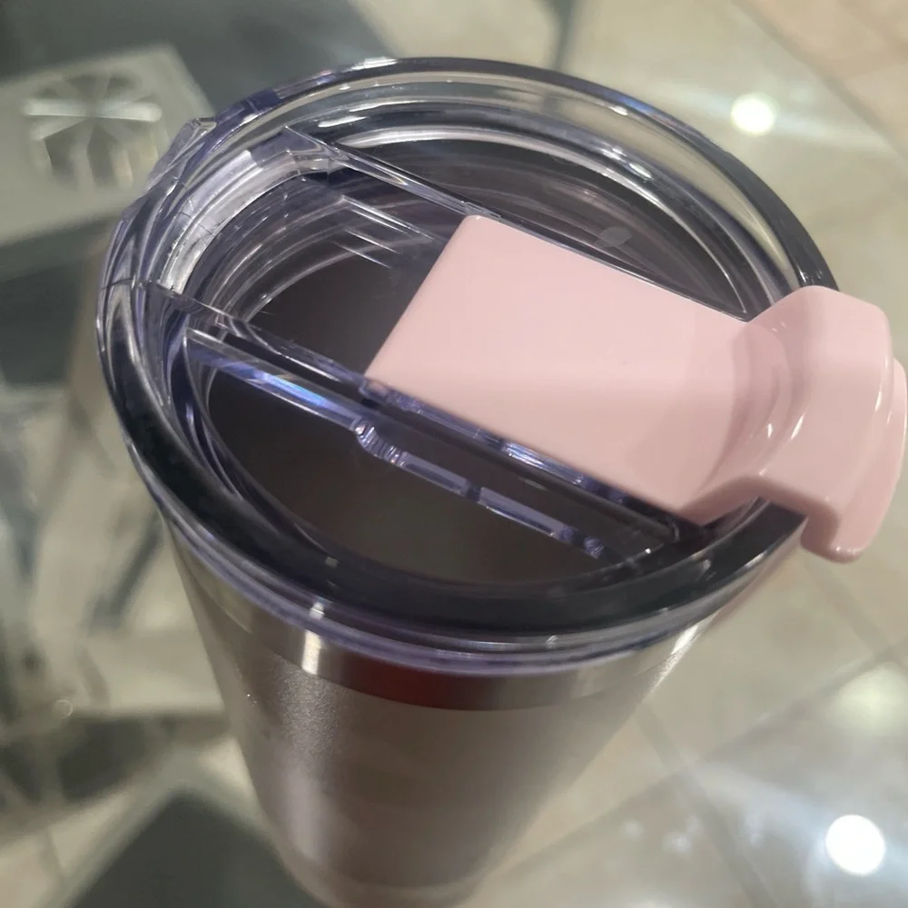 Anna Cream and Pink Insulated Mug - Picture 2 of 6